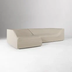 West Elm Telluride Aluminum Outdoor 2-Piece Chaise Sectional Protective Covers