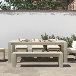 West Elm Telluride Aluminum Outdoor Extendable Dining Table (60"–85")