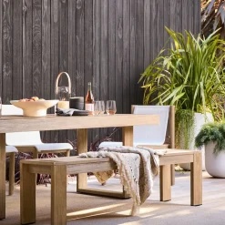 West Elm Telluride Outdoor Dining Bench (66")