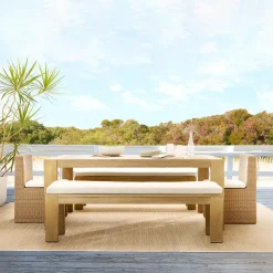 West Elm Telluride Outdoor Extendable Dining Table (76"–106")