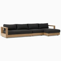West Elm Telluride Outdoor 3-Piece Chaise Sectional Protective Cover