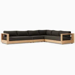 West Elm Telluride Outdoor 4-Piece L-Shaped Sectional Replacement Cushions