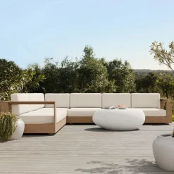 West Elm Telluride Outdoor 4-Piece L-Shaped Sectional (115")