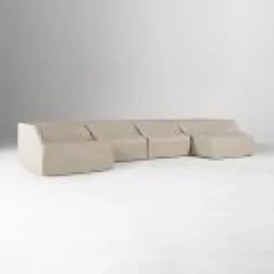 West Elm Telluride Outdoor 4-Piece U-Shaped Sectional Protective Cover