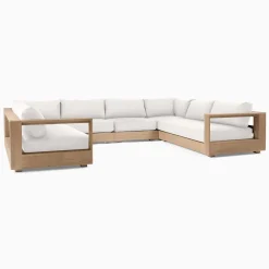 West Elm Telluride Outdoor 6-Piece U-Shaped Sectional Replacement Cushions