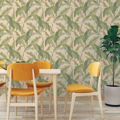 West Elm Tempaper Banana Leaf Peel & Stick Wallpaper