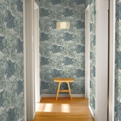 West Elm Tempaper Grasscloth Canopy Toile