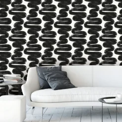 West Elm Tempaper Wiggle Room Removable Wallpaper