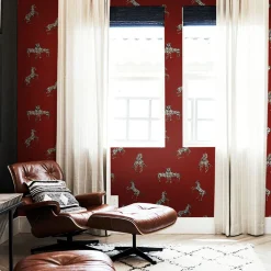 West Elm Tempaper Zebras Wallpaper