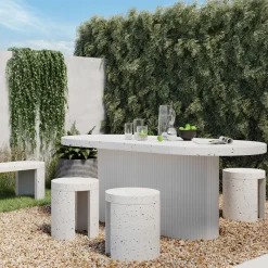 West Elm Terrazzo Concrete Dining Table