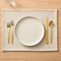 West Elm Textured Canvas Cotton Placemat Sets