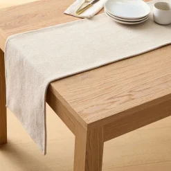 West Elm Textured Canvas Cotton Runner