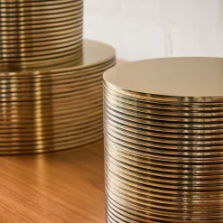 West Elm Textured Metal Decorative Boxes