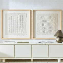 West Elm Textured Paper Wall Art