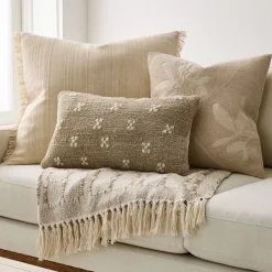 West Elm Textured Pinwheel & Throw Set