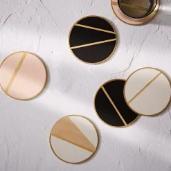West Elm The Vintage Vogue Linea Coasters (Set of 4)