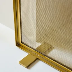 West Elm Thin Metal Fireplace Screen