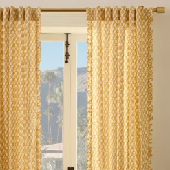 West Elm Thistle Ruffle Edge Curtain (Set of 2)
