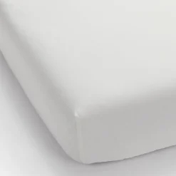 West Elm 400-Thread-Count Organic Percale Pleated Edge Fitted Sheet