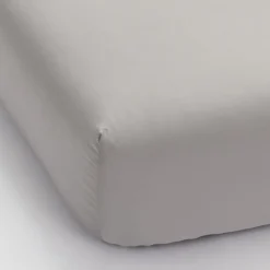 West Elm 400-Thread-Count Organic Percale Pleated Edge Fitted Sheet
