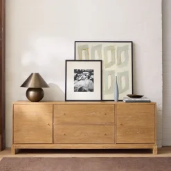 West Elm Tobin Cerused Media Console (73")