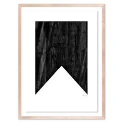 West Elm Triangle in Black Framed Wall Art by The Holly Collective