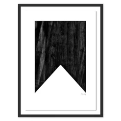 West Elm Triangle in Black Framed Wall Art by The Holly Collective