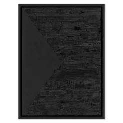 West Elm Triangle Left in Caviar Framed Wall Art by The Holly Collective