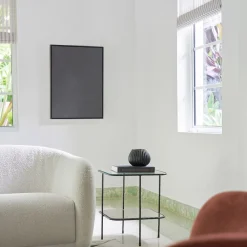 West Elm Triangle Right in Caviar Framed Wall Art by The Holly Collective