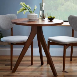 West Elm Tripod Dining Table (30") - Walnut