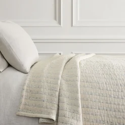 West Elm Two-Tone Cotton Jacquard Blanket