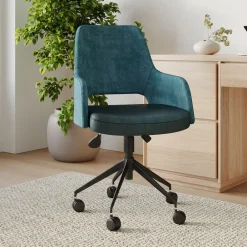 West Elm Two-Toned Upholstered Tilt Office Chair
