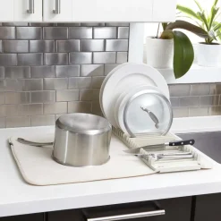 West Elm Udry Dish Rack & Drying Mat