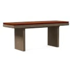 West Elm Universal Dining Bench Leather Cushion (48")