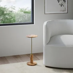 West Elm Vaughn Marble Drink Table (8.5")