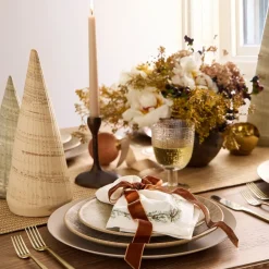 West Elm Velvet Bow Napkin Ring Sets