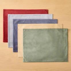 West Elm Velvet Linens Placemat Sets