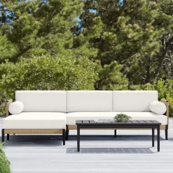 West Elm Ventura Aluminum Outdoor 2-Piece Chaise Sectional (102")