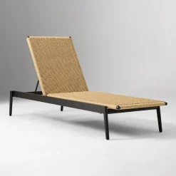 West Elm Ventura Aluminum Outdoor Stacking Chaise Lounge