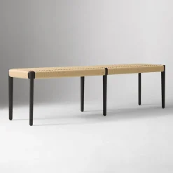 West Elm Ventura Aluminum Outdoor Dining Bench (66")