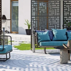 West Elm Veradek Privacy Screen - Blocks