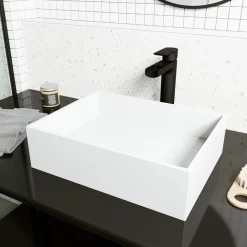 West Elm VIGO Montauk Rectangular Modern Matte Vessel Sink