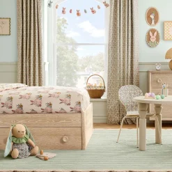 Kids West Elm Vivienne Wood & Upholstered Storage Bed