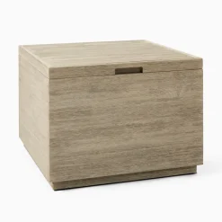 West Elm Volume Outdoor Square Storage Side Table (26")