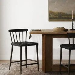 West Elm Vondra Woven Counter Stool