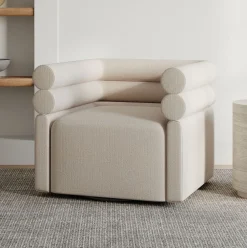 West Elm Voohres Channeled Swivel Chair
