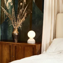 West Elm Wake Table Lamp w/ Alarm (9.5")