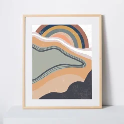 West Elm Walker Noble Studios Framed Print - Desert Rain