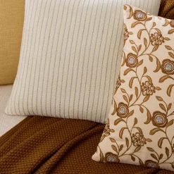 West Elm Warm Botanical Layered & Throw Set