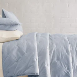 West Elm Washed Cotton Percale Quilt & Shams